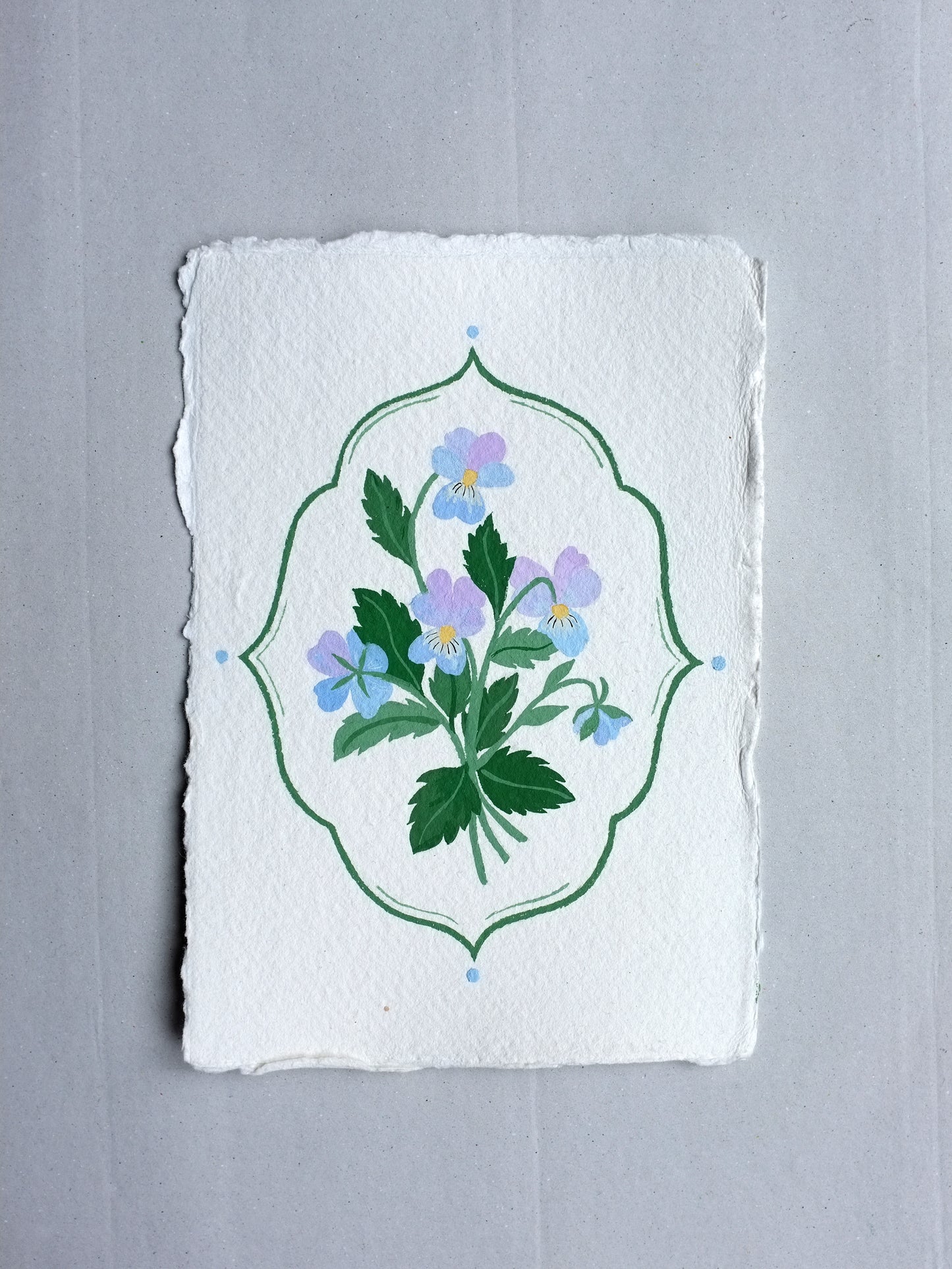 Origineel werk: Viooltje - geboortebloem februari