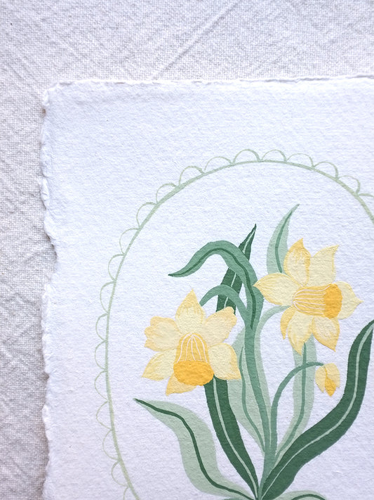 Origineel werk: Narcis - geboortebloem maart