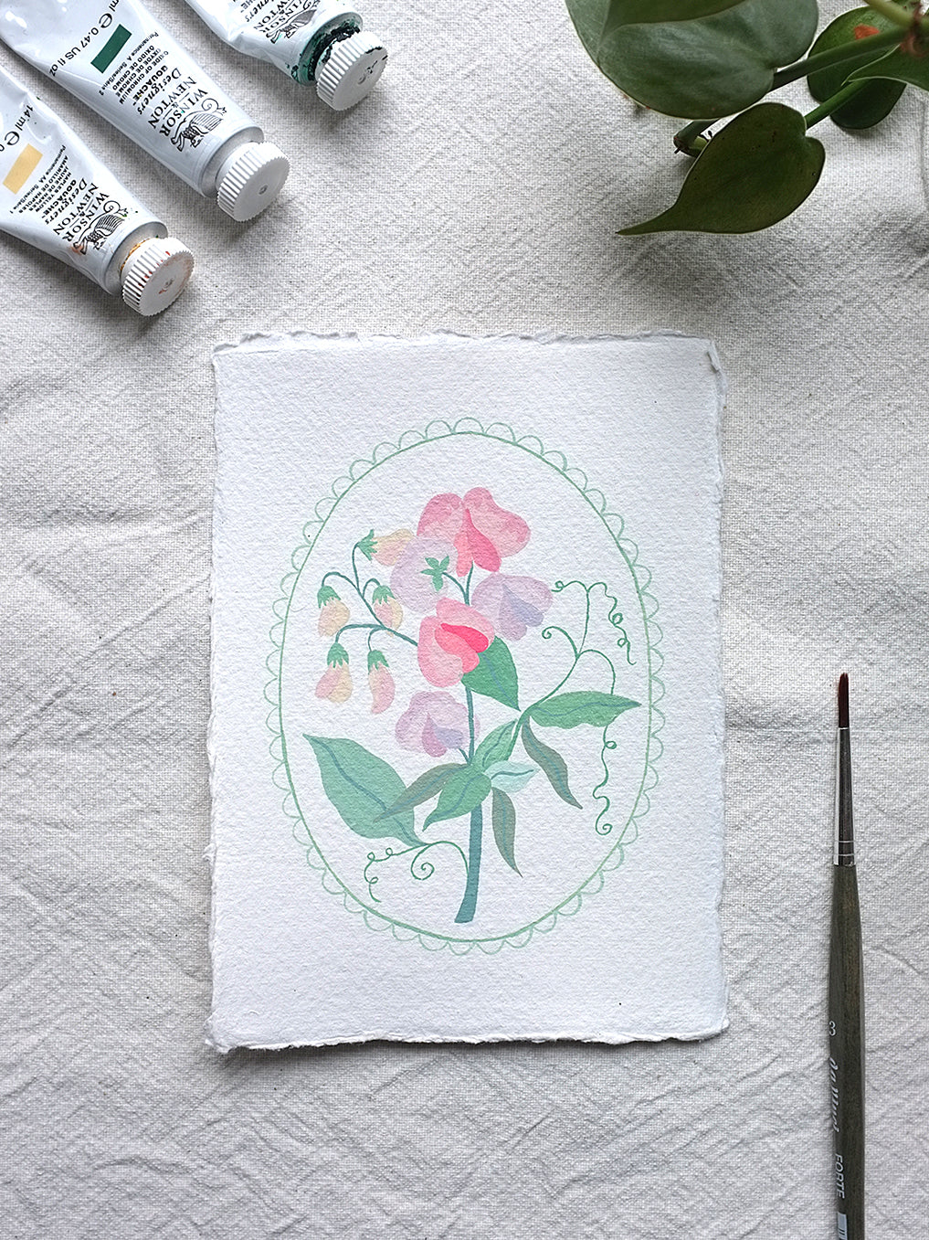 Origineel werk: Siererwt - geboortebloem april