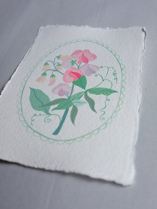 Origineel werk: Siererwt - geboortebloem april