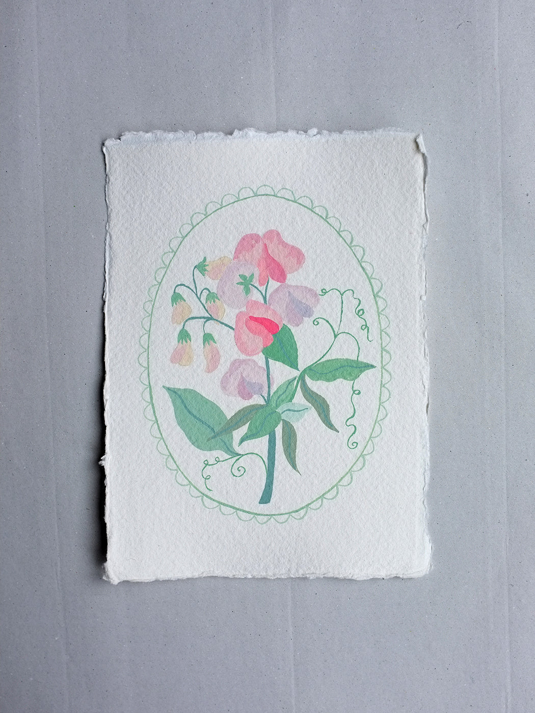 Origineel werk: Siererwt - geboortebloem april