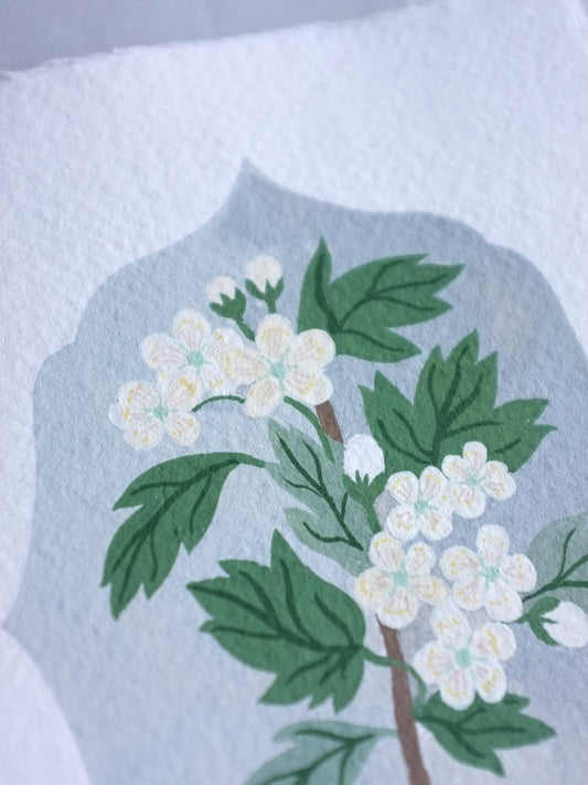 Origineel werk: Meidoorn - geboortebloem mei