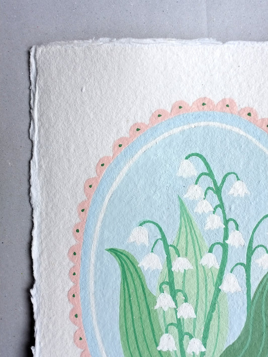 Origineel werk: Lelietje-van-dalen - geboortebloem mei