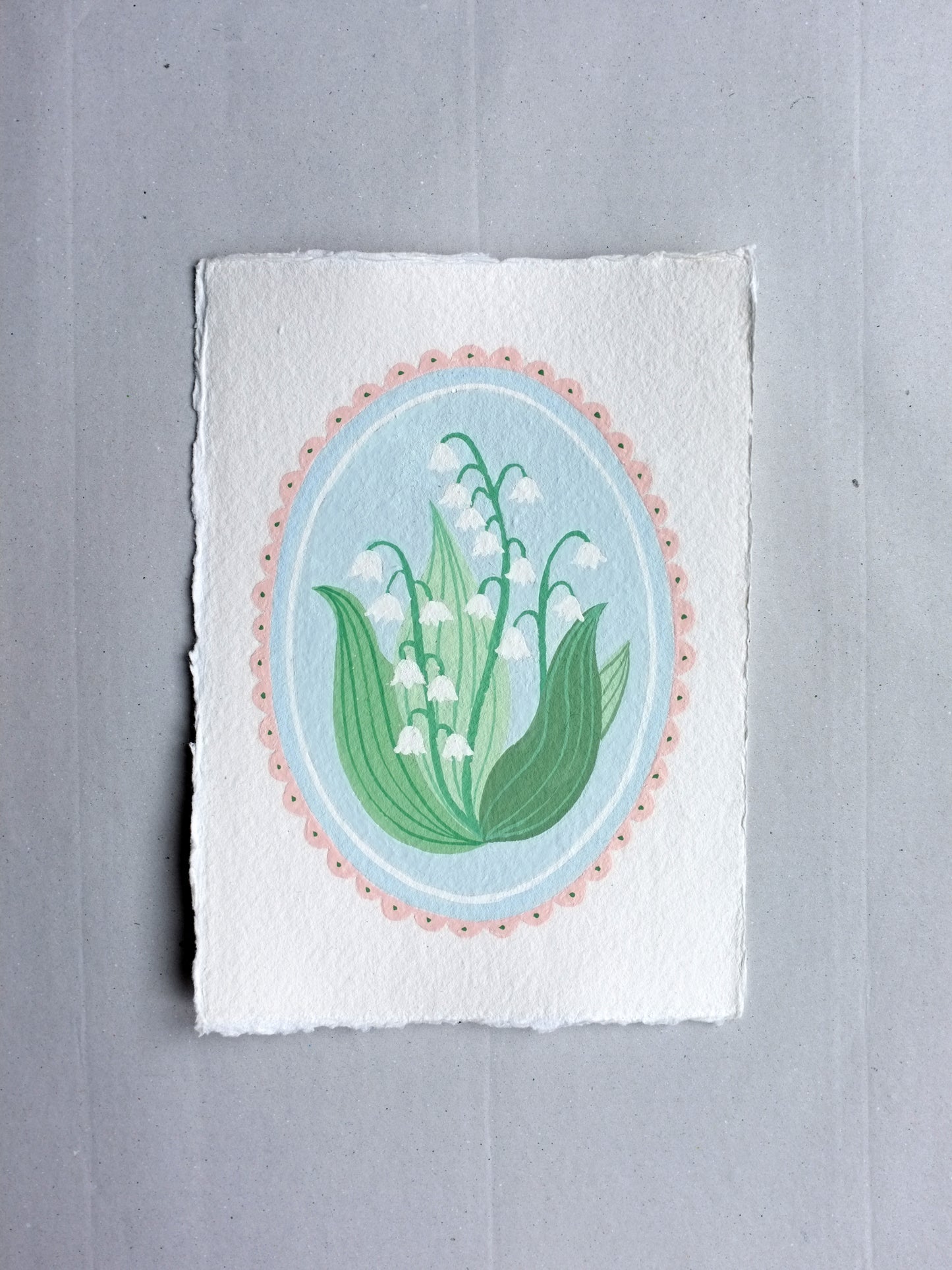 Origineel werk: Lelietje-van-dalen - geboortebloem mei