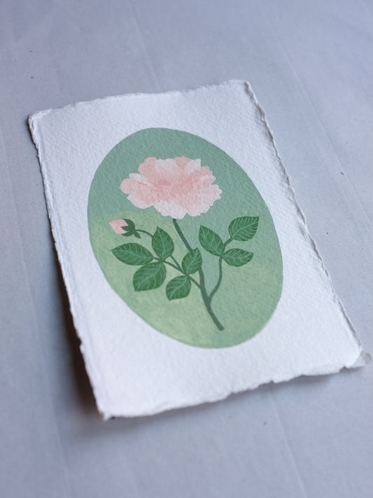 Origineel werk: Roos - geboortebloem juni