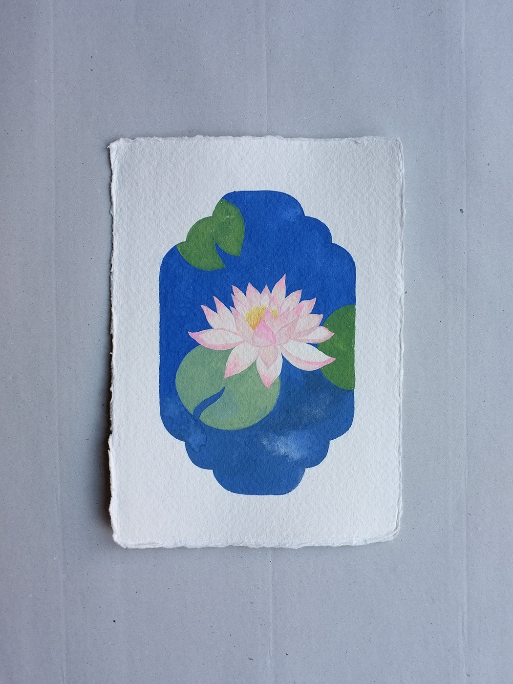 Origineel werk: Waterlelie - geboortebloem juli