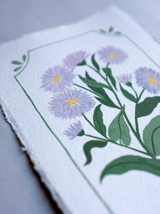 Origineel werk: Aster - geboortebloem september