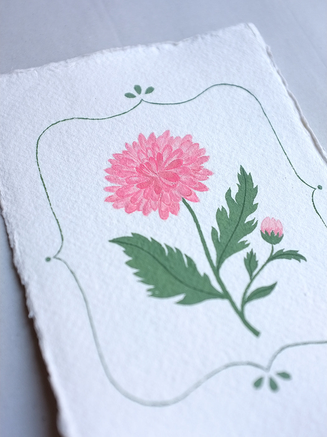 Origineel werk: Chrysant - geboortebloem november