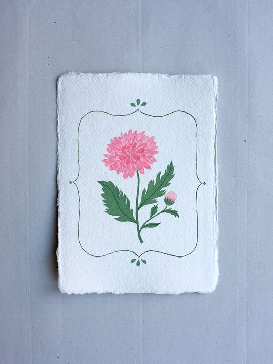 Origineel werk: Chrysant - geboortebloem november