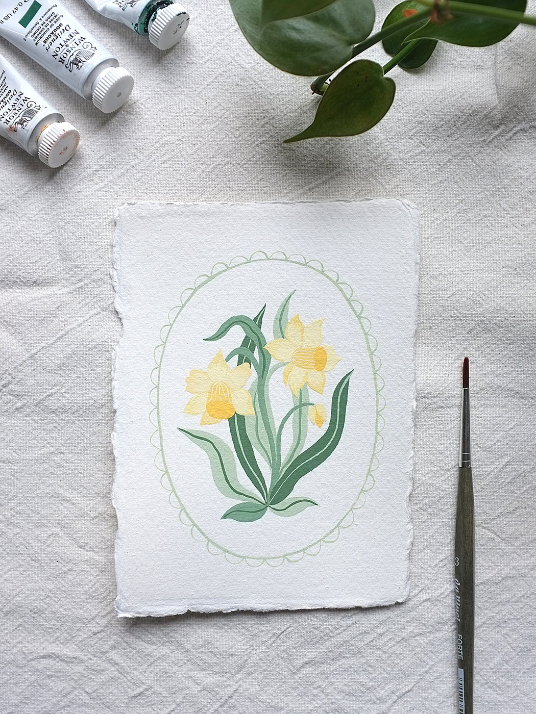 Origineel werk: Narcis - geboortebloem maart