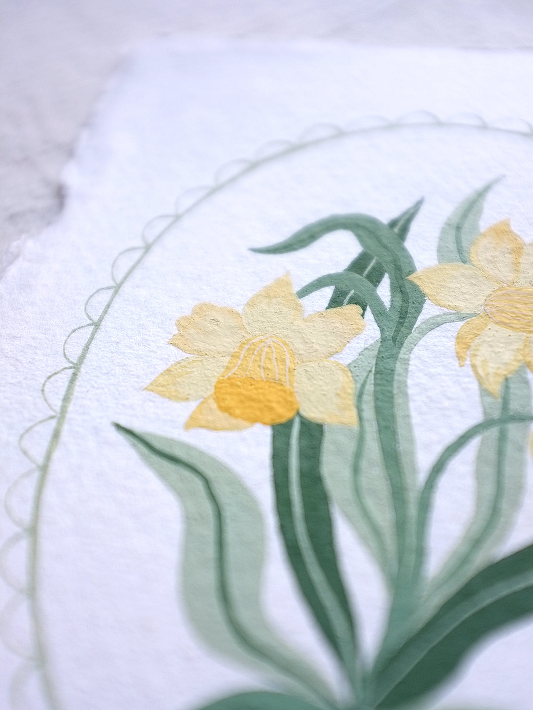 Origineel werk: Narcis - geboortebloem maart