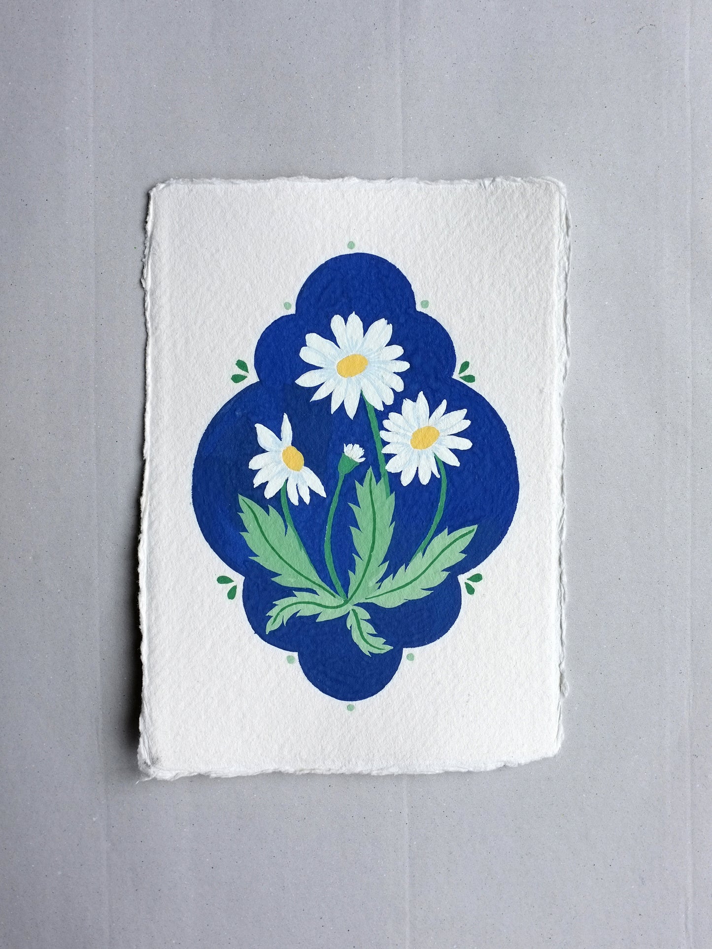 Origineel werk: Madeliefje - geboortebloem april