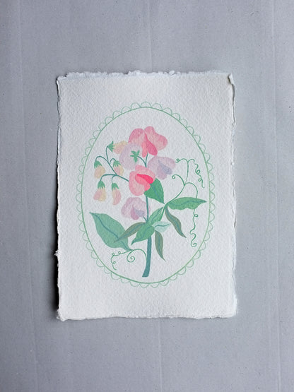 Origineel werk: Siererwt - geboortebloem april
