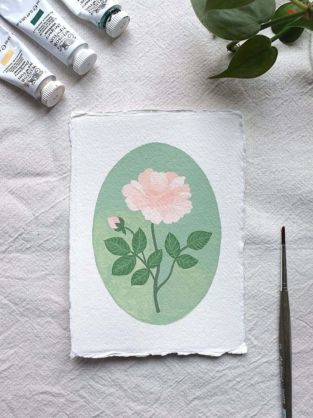 Origineel werk: Roos - geboortebloem juni