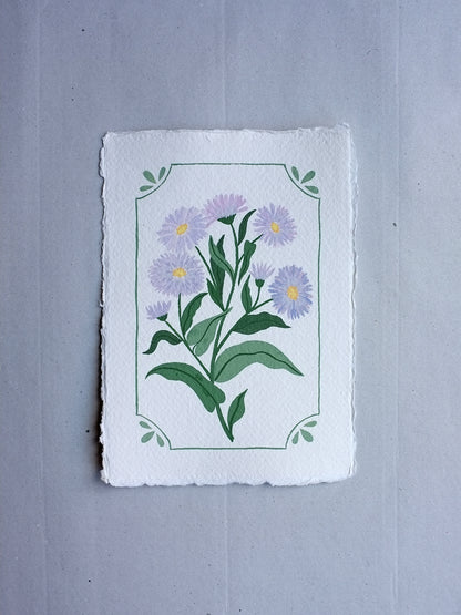 Origineel werk: Aster - geboortebloem september
