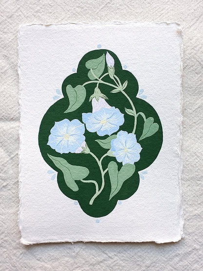 Origineel werk: Klimmende winde - geboortebloem september